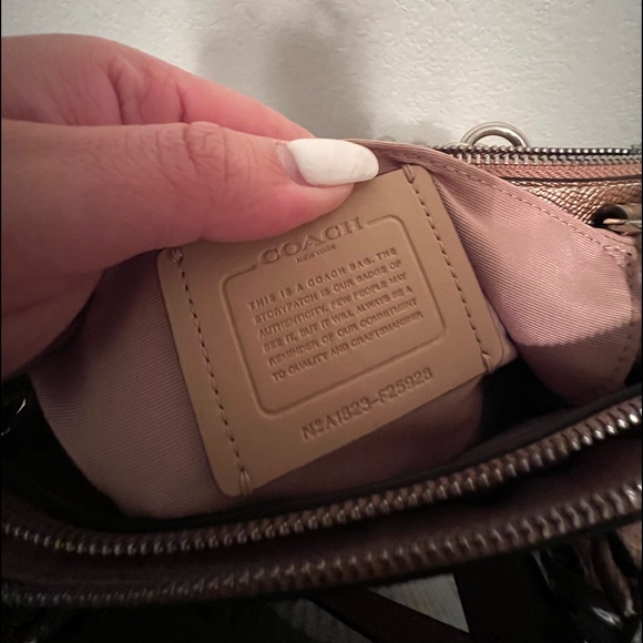 Authentic Coach Purse in Metallic Bronze - Picture 7 of 7